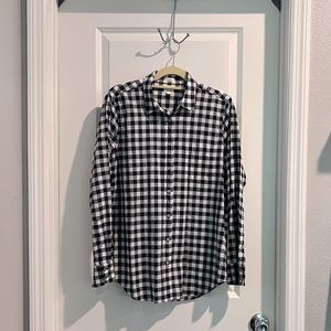 Gingham Print Button-down Shirt